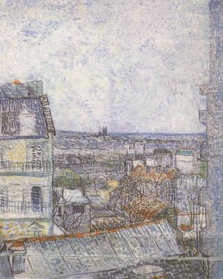 Vincent Van Gogh View of Paris from Vincent's Room in the Rue Lepic (nn04) china oil painting image